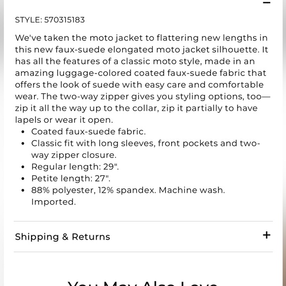 NWT Chicos Faux Leather Jacket - Picture 8 of 8